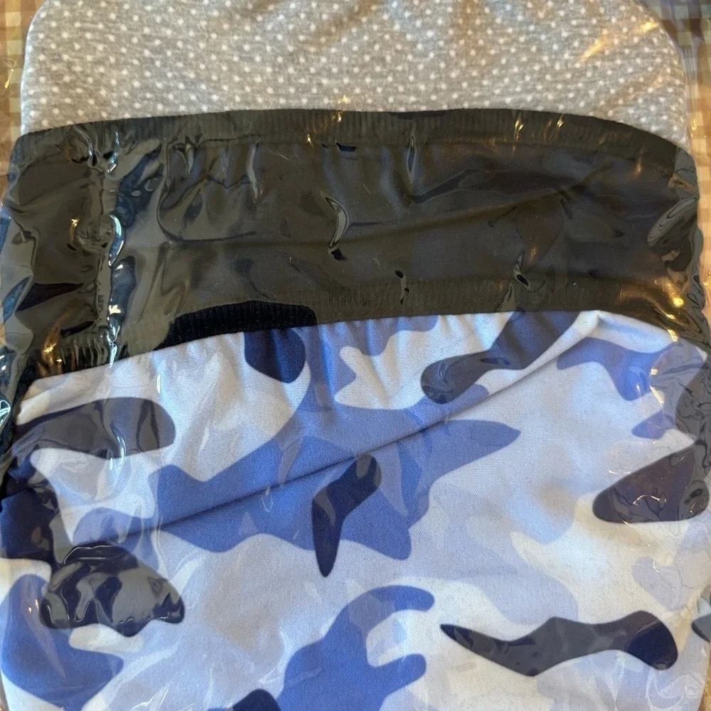 4 pack of Reusable adult size face masks. 12 MASKS. NEW. Camouflage. Dots.Unisex